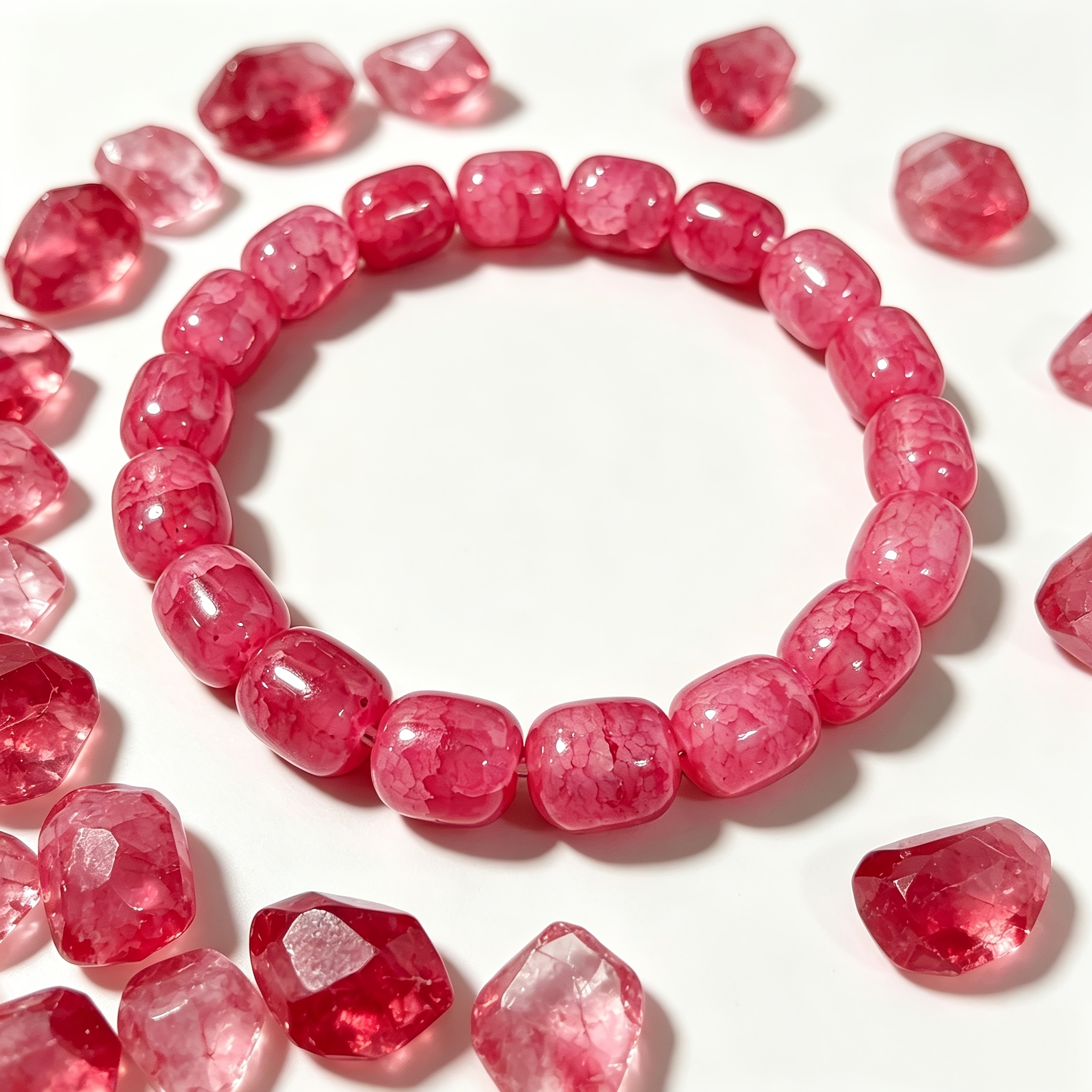 Garnet Bracelet, Vibrant Stone for Good Luck, Ideal Gift